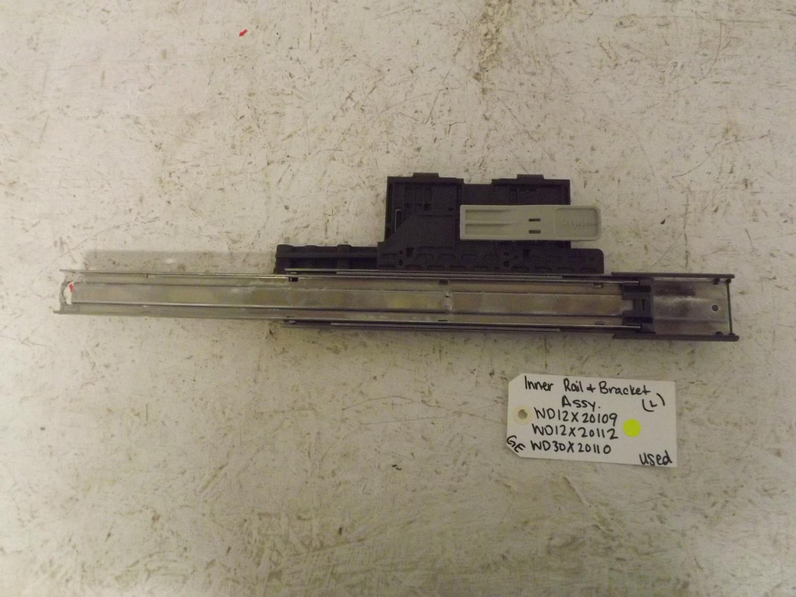 GE Dishwasher WD12X20209 WD12X20112 WD30X20110 Inner Rail & Bracket Assy(L)Used GE Dishwasher WD12X20209 WD12X20112 WD30X20110 Inner Rail & Bracket Assy(L)Used